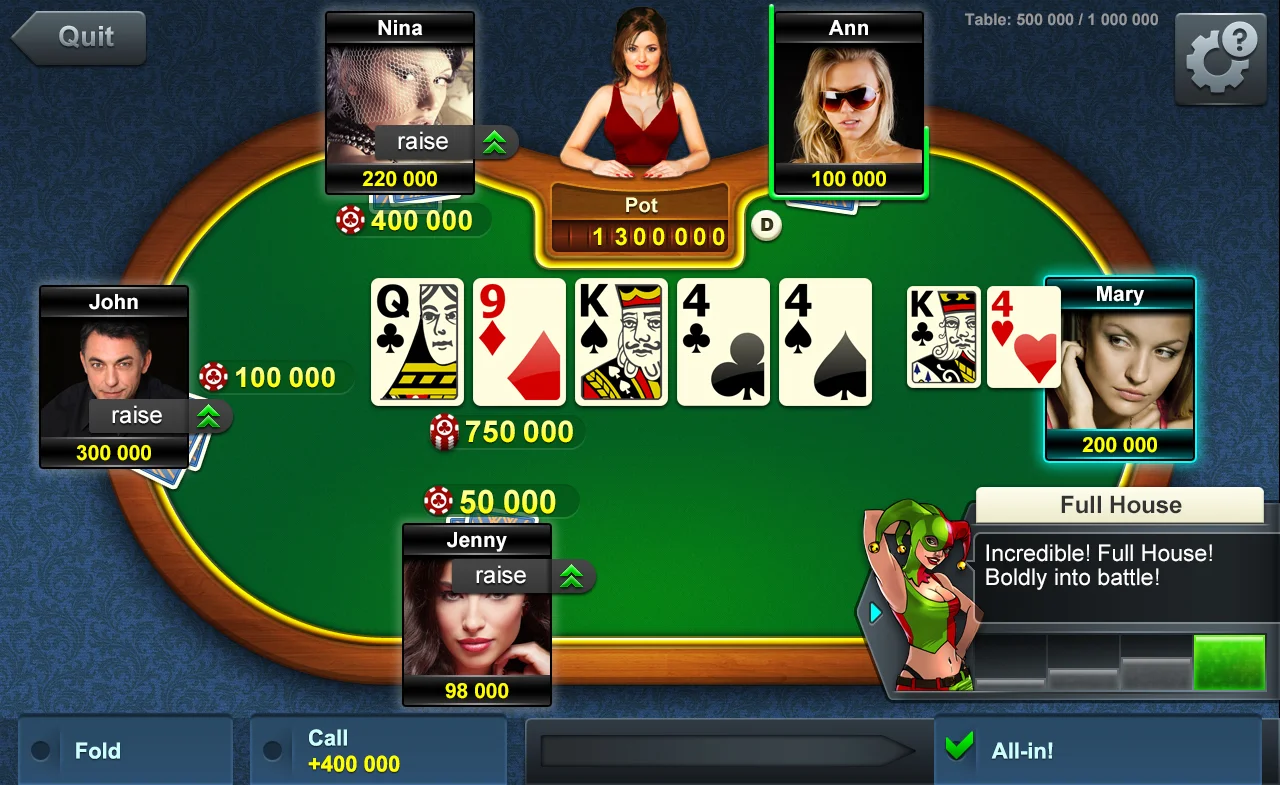 Advanced poker training